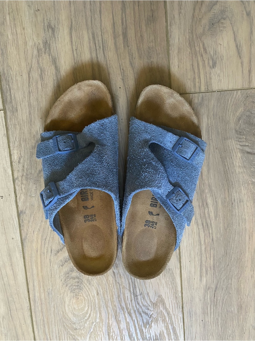 Birkenstock Blue Zurich Suede Leather 38
